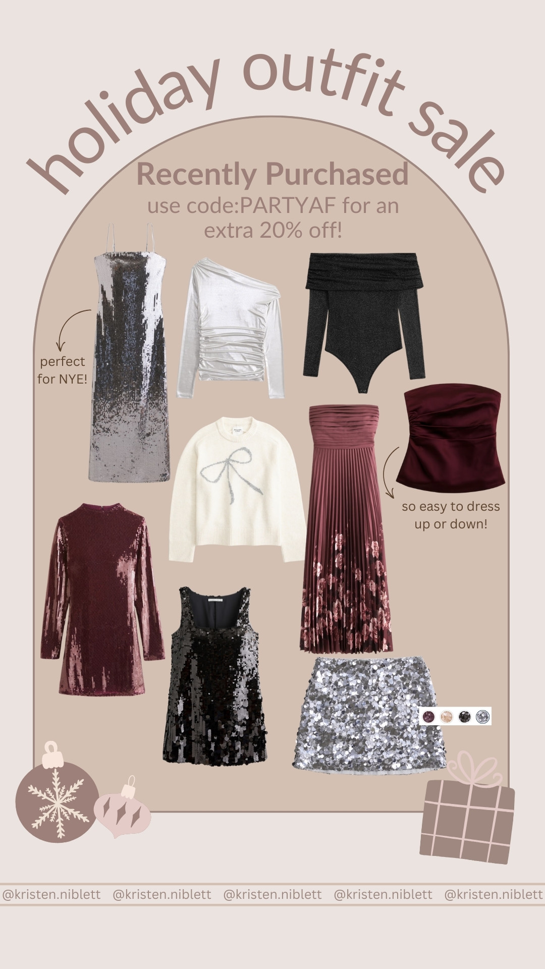 Abercrombie sale alert! Perfect holiday outfits for holiday parties or NYE! Use code: PARTYAF for an additional 20% off!  

 #LTKHoliday #LTKSeasonal #LTKSaleAlert