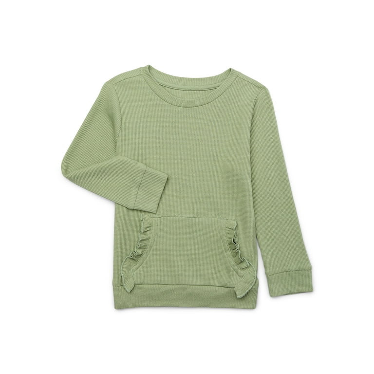 Garanimals Toddler Girl Long Sleeve Print Thermal Top, Sizes 18M-5T | Walmart (US)