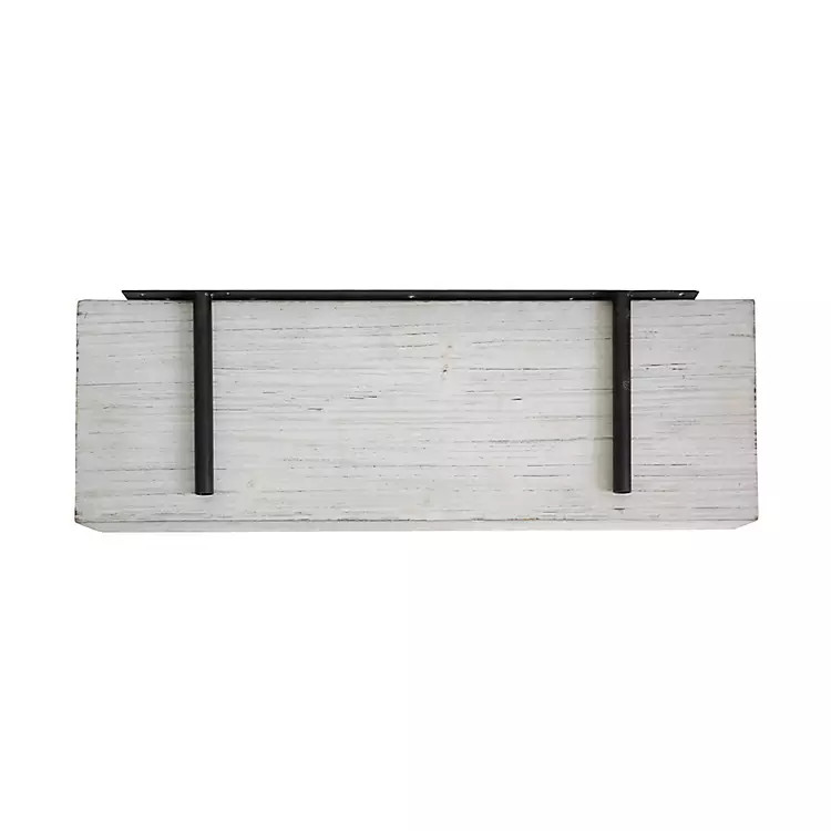 Whitewashed Wood Floating Shelf, 24 in. | Kirkland's Home