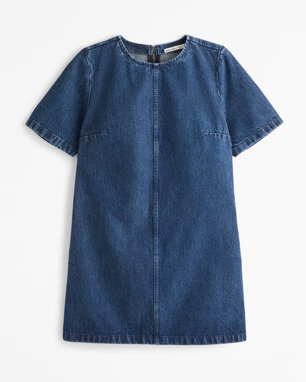 Women's Denim Tee Shift Dress | Women's New Arrivals | Abercrombie.com | Abercrombie & Fitch (US)