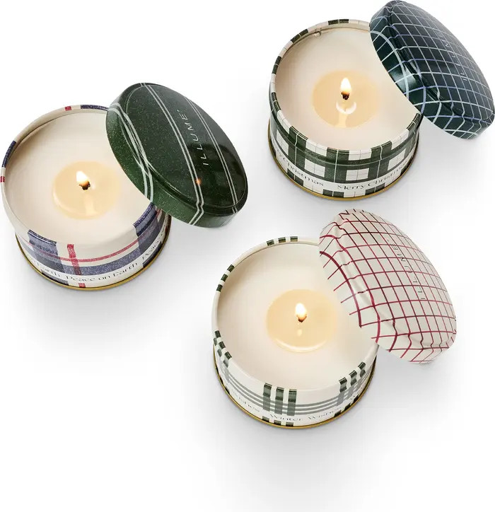 ILLUME® Balsam & Cedar Mini Tin 3-Piece Gift Set | Nordstrom | Nordstrom