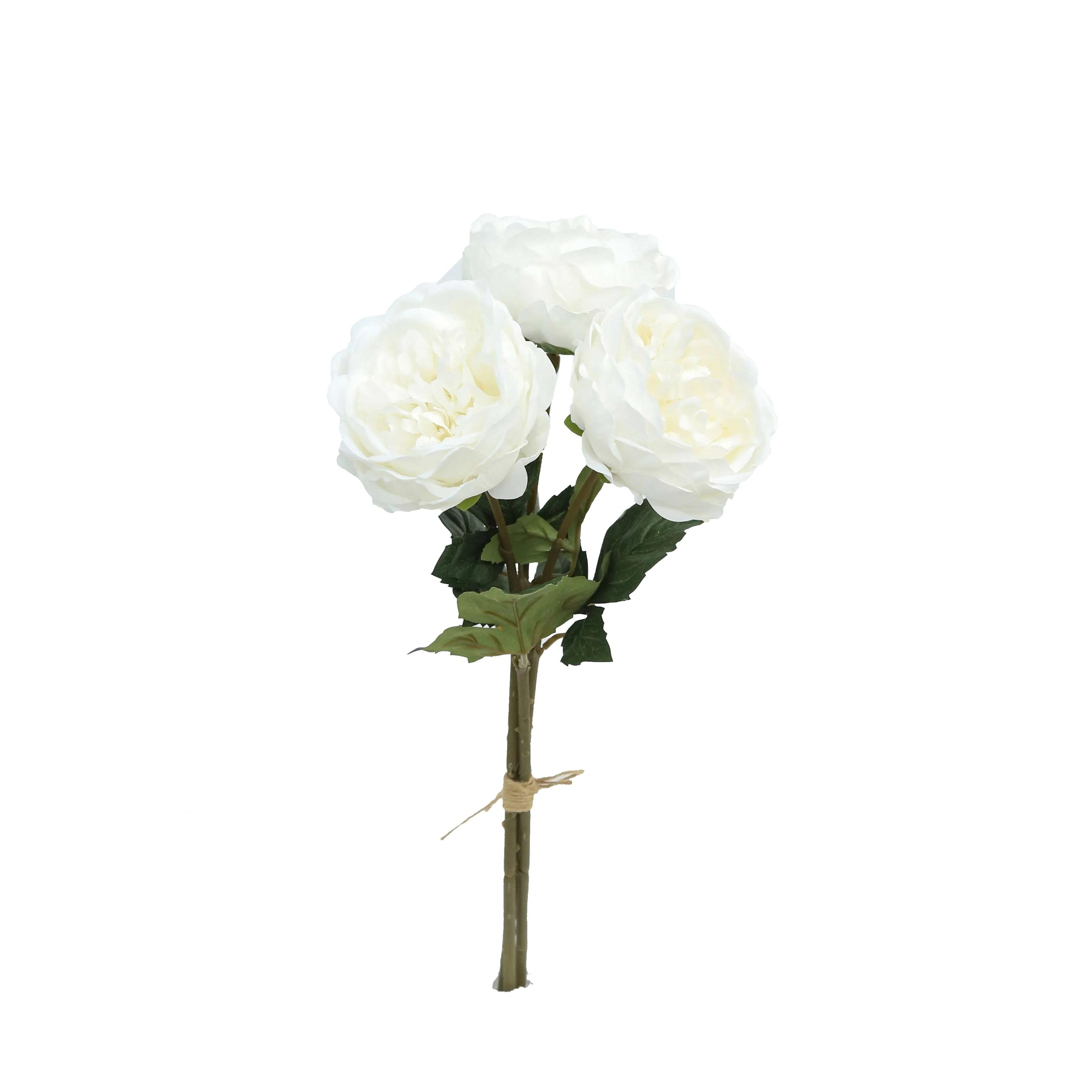 Faux Peony Bundle, White, 19", by My Texas House | Walmart (US)