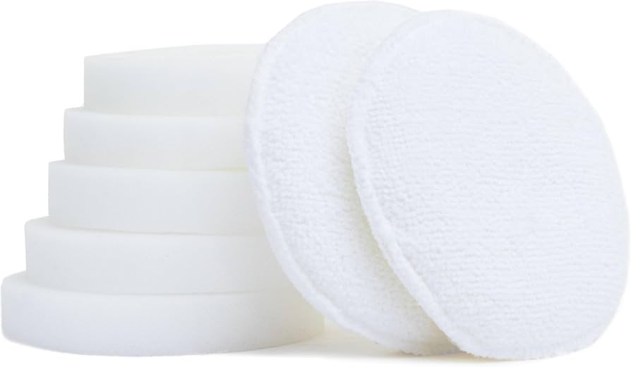 Sponge & Applicator Bundle - 5 Round Cleaning Sponges & 2 Applicator Sponges for your Leather, Fa... | Amazon (UK)