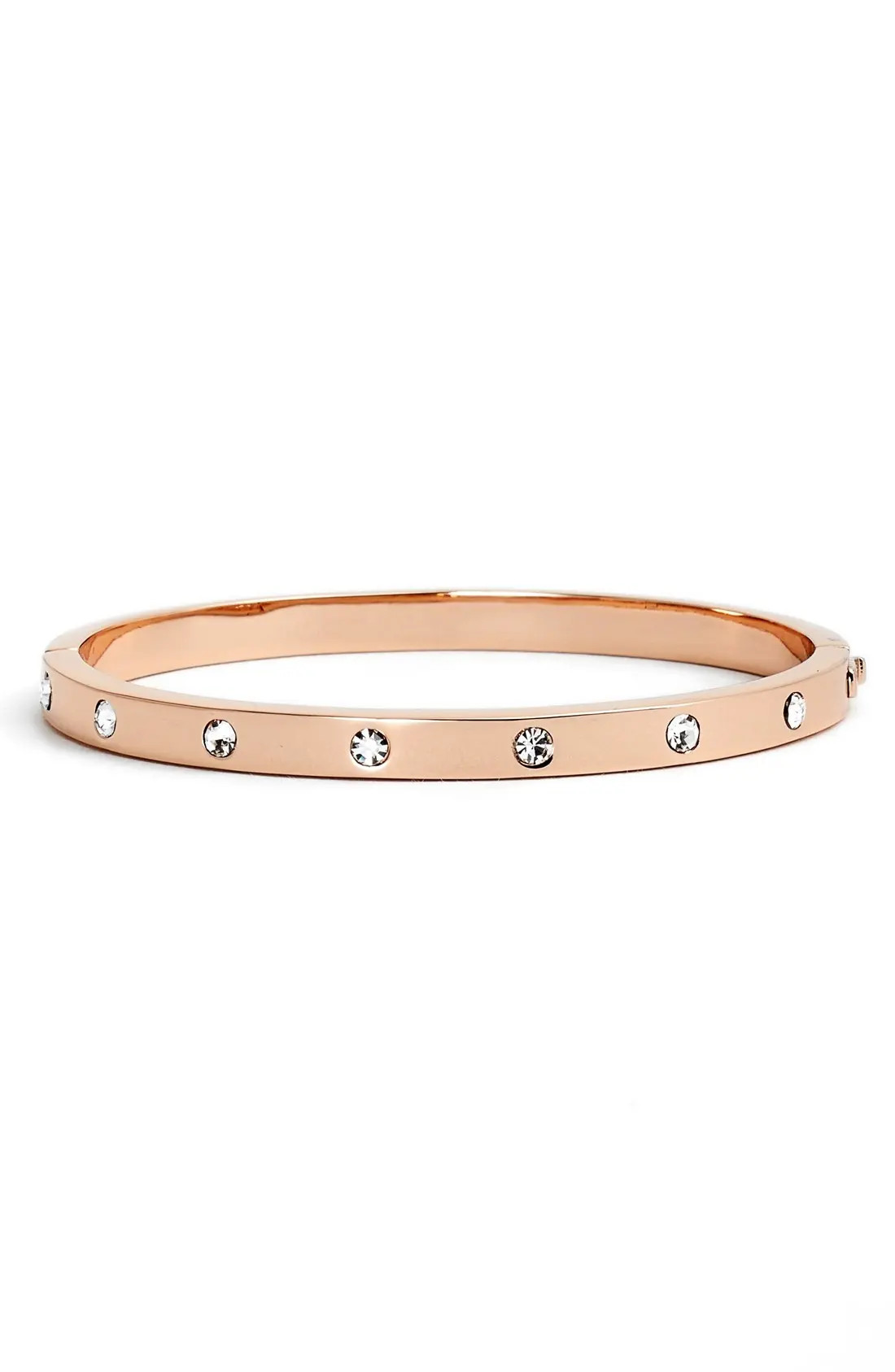 Kate Spade New York crystal hinge bangle in Gold at Nordstrom | Nordstrom