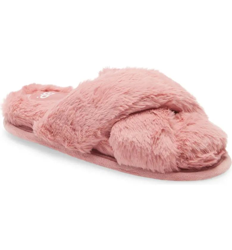 Sophie Criss Cross Plush Bedroom Slipper | Nordstrom