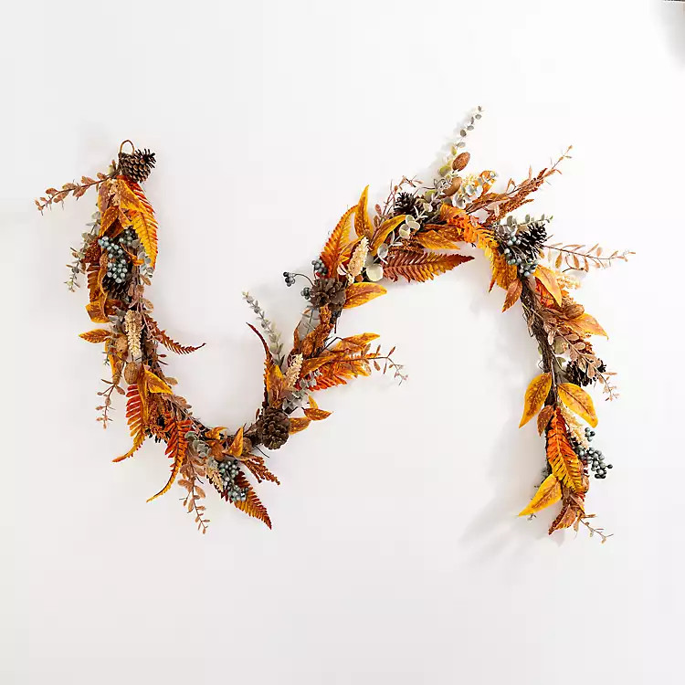 Fall Foliage and Blue Berry Garland | Kirkland's Home