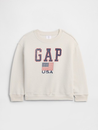 babyGap Relaxed USA Logo Sweatshirt | Gap Factory