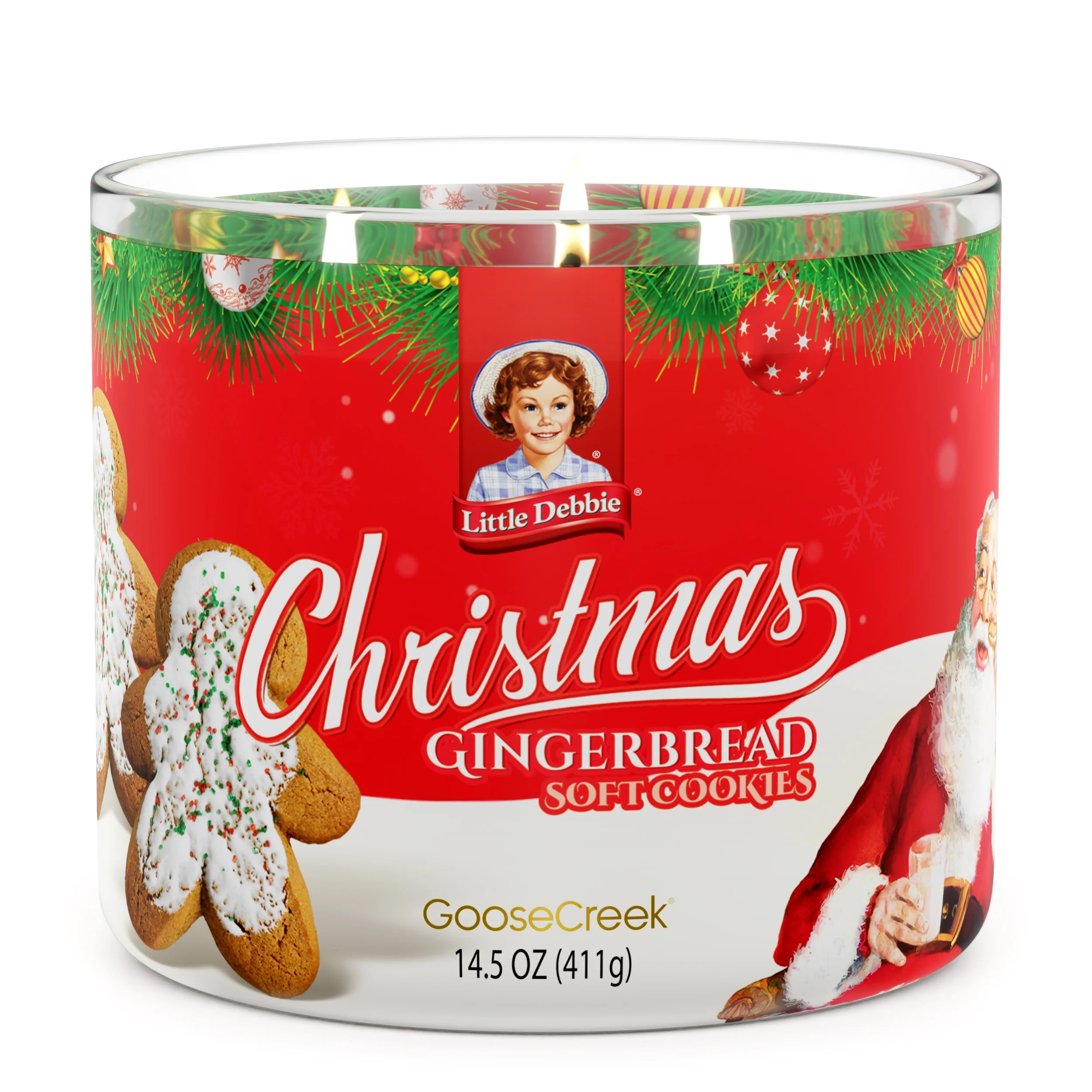 Goose Creek 3-Wick Little Debbie Christmas Gingerbread Cookies Scented Jar Candle, 14.5oz. - Walm... | Walmart (US)