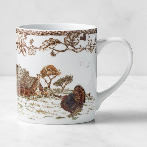 Plymouth Turkey Homestead Mugs, Set of 2 | Williams-Sonoma