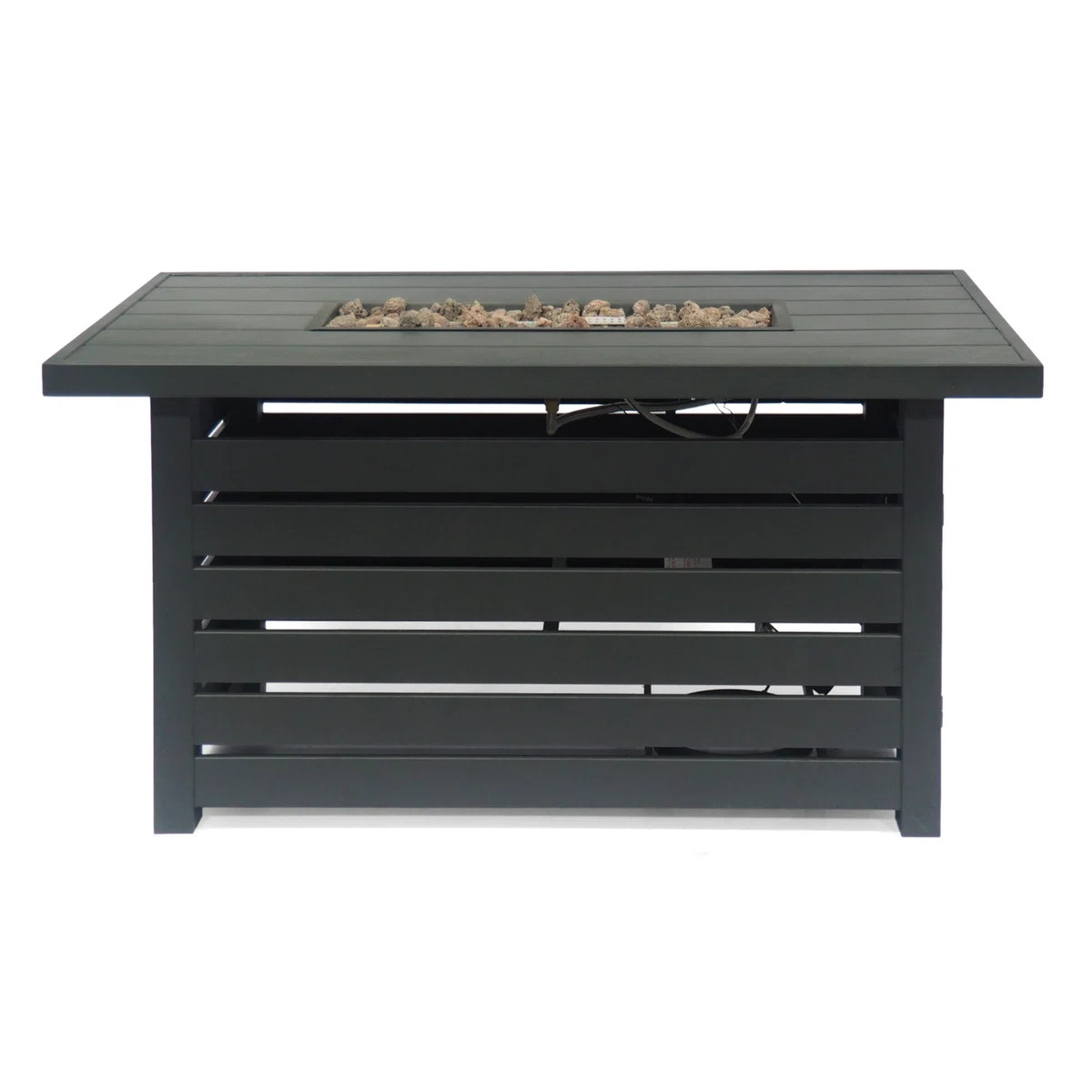 Fernon Rectangle Iron Propane Smokeless Fire Pit | Wayfair North America
