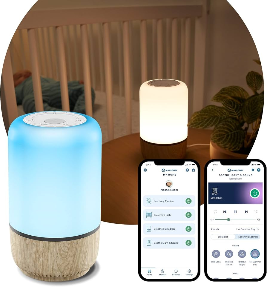 Maxi-Cosi Soothe Light & Sound, Smart Baby Night Light, White Noise Machine Baby, Part of Maxi-Co... | Amazon (UK)
