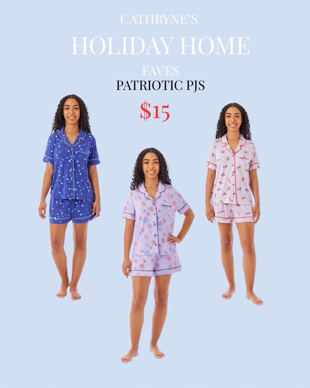Cute July 4th pjs for $15! There’s patriotic puppies, fireworks & stars! Sams Club finds
