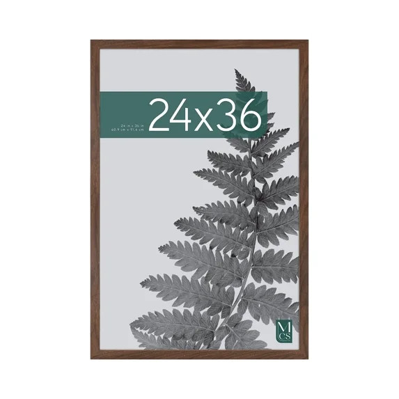MCS Studio Gallery 24x36 Poster Frame Walnut Woodgrain Engineered Wood, Vertical & Horizontal Wal... | Walmart (US)