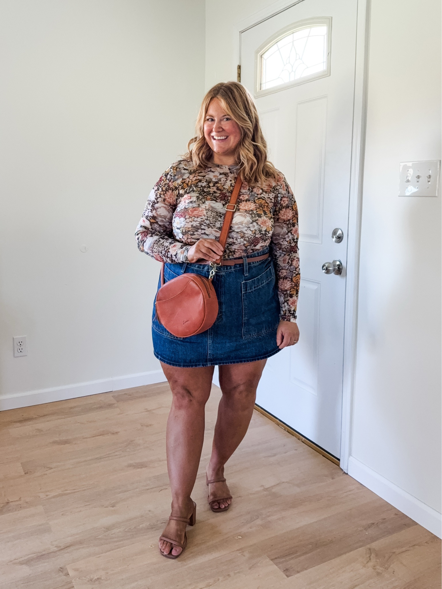 Wearing an XL in my floral mesh top and a 17 in my denim skirg

#LTKdayinmylife #LTKSeasonal #LTKMidsize