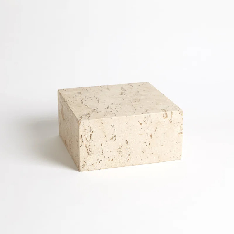 Travertine Cube Riser-Sm | Wayfair North America