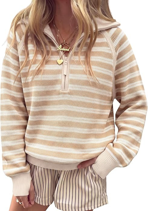 Women's Half Zip Sweater Long Sleeve Pullover | Amazon (US)