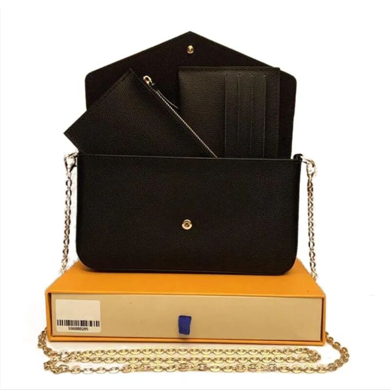 Luxurys designer bag women handbag favorite multi accessories 3 pcs/set woman Crossbody Purse Flo... | DHGate