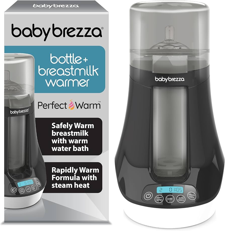 Baby Brezza Fast Baby Bottle Warmer - Baby Milk + Breastmilk Warmer Defroster – 2 Unique Temper... | Amazon (US)