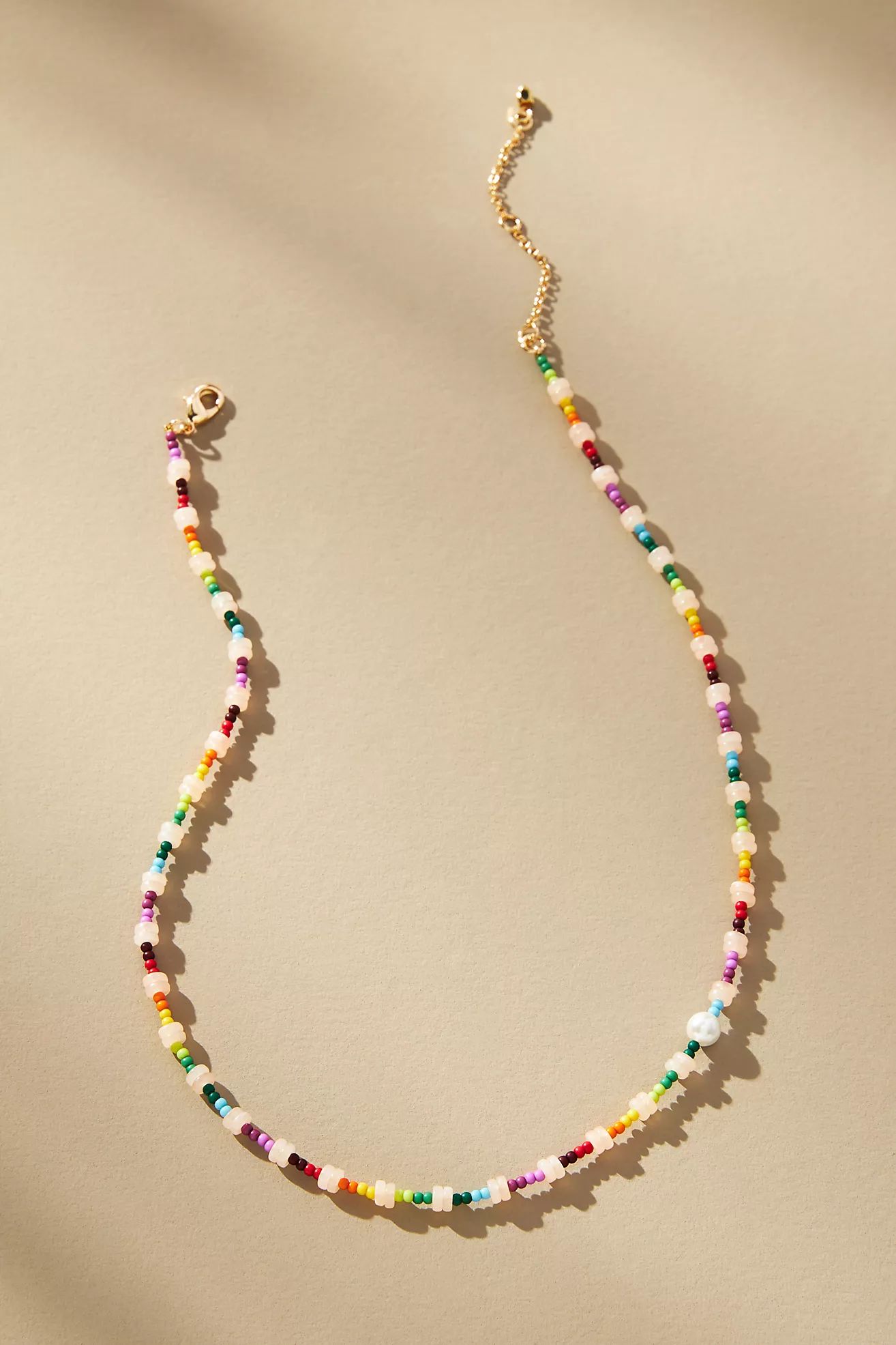 Rainbow Beaded Necklace | Anthropologie (US)