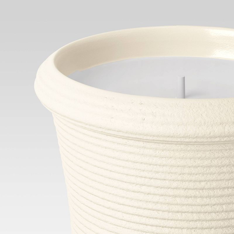 Ceramic Ribbed Chalk with Abrasive Glaze Jar Candle Citronella - Threshold™ designed with Studi... | Target
