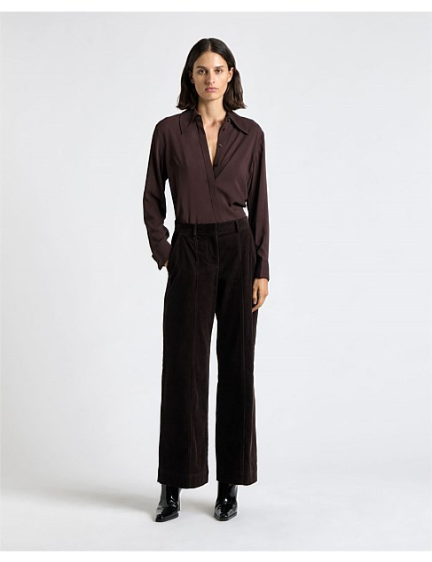 SOFT VISCOSE RUCHED SHIRT | David Jones (Australia & New Zealand)