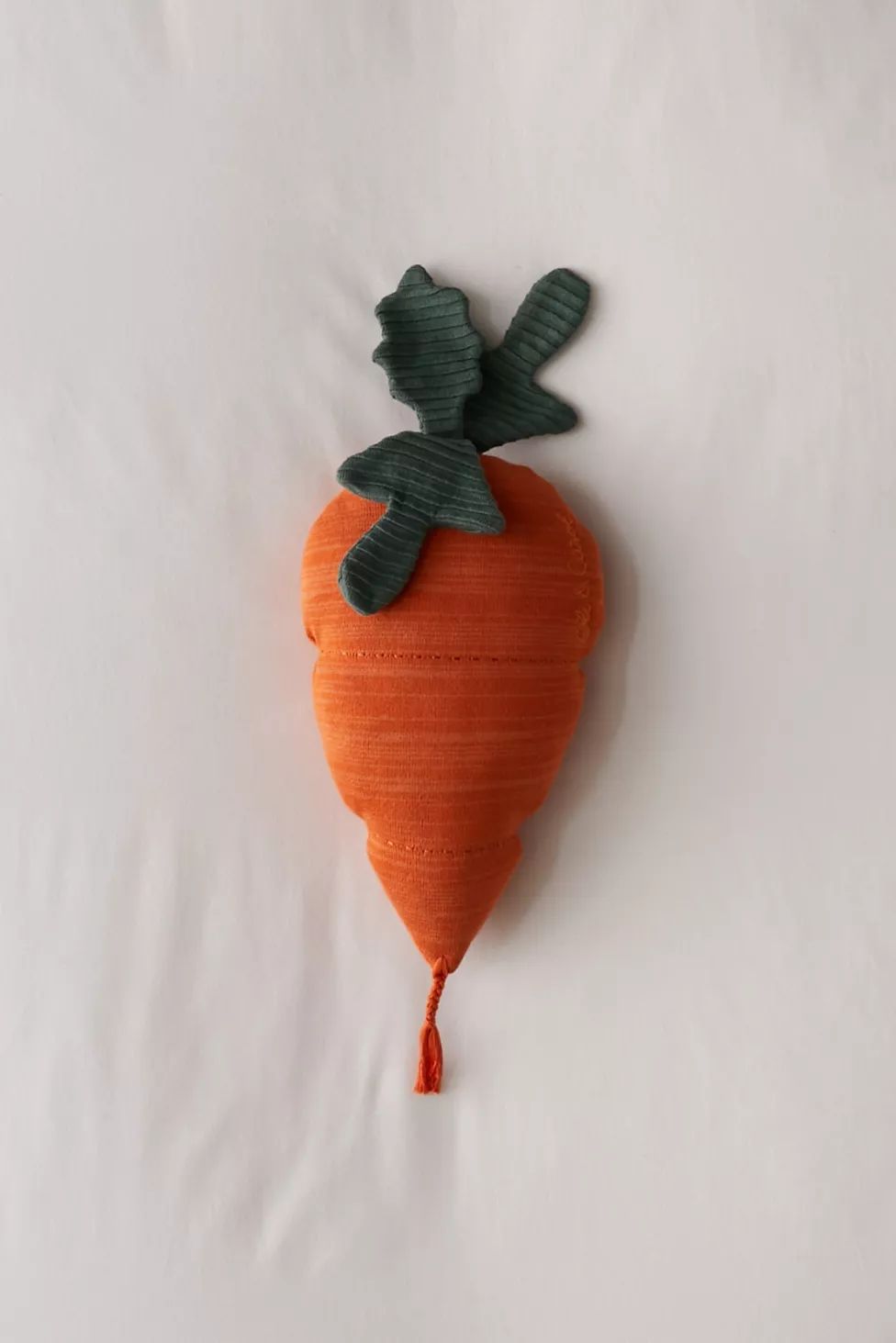 Lorena Canals Knitted Carrot Throw Pillow | Urban Outfitters (US and RoW)