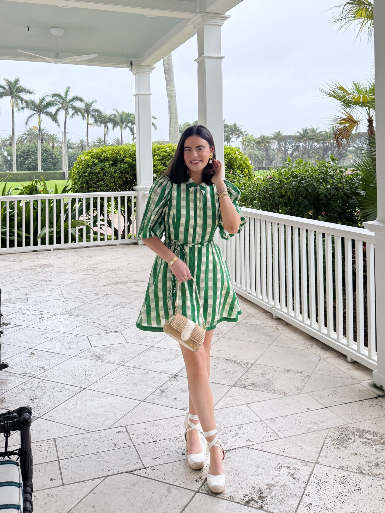 This green and white Tuckernuck dress would be the perfect option for any upcoming Masters parties or celebrations! 