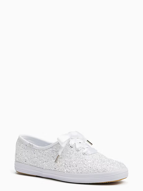 Keds X Kate Spade New York Champion Glitter Sneakers, Bridal White Flitter - Size 5 | Kate Spade (US)
