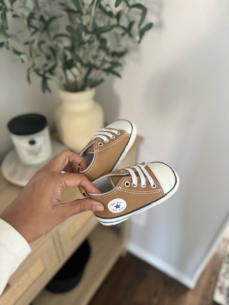 Neutral toddler shoes. Toddler converse  sneakers. Brown sneakers. Baby sneakers. Baby shoes. Neutral shoes.

#LTKstyletip #LTKbaby #LTKkids