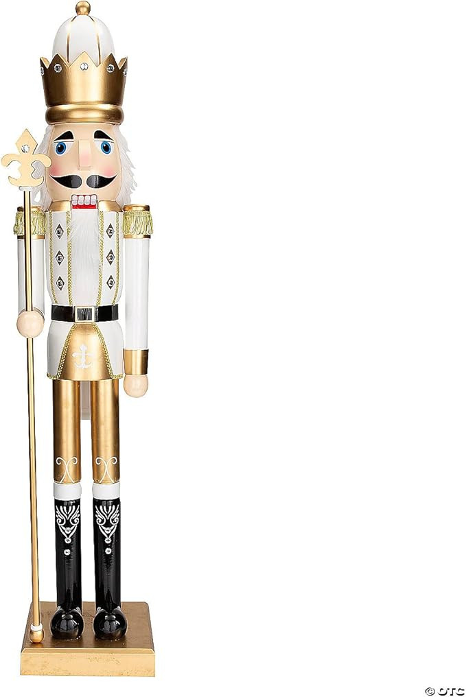 Giant Gold Holiday Nutcracker with Scepter 5 Ft. Classic Christmas | Amazon (US)