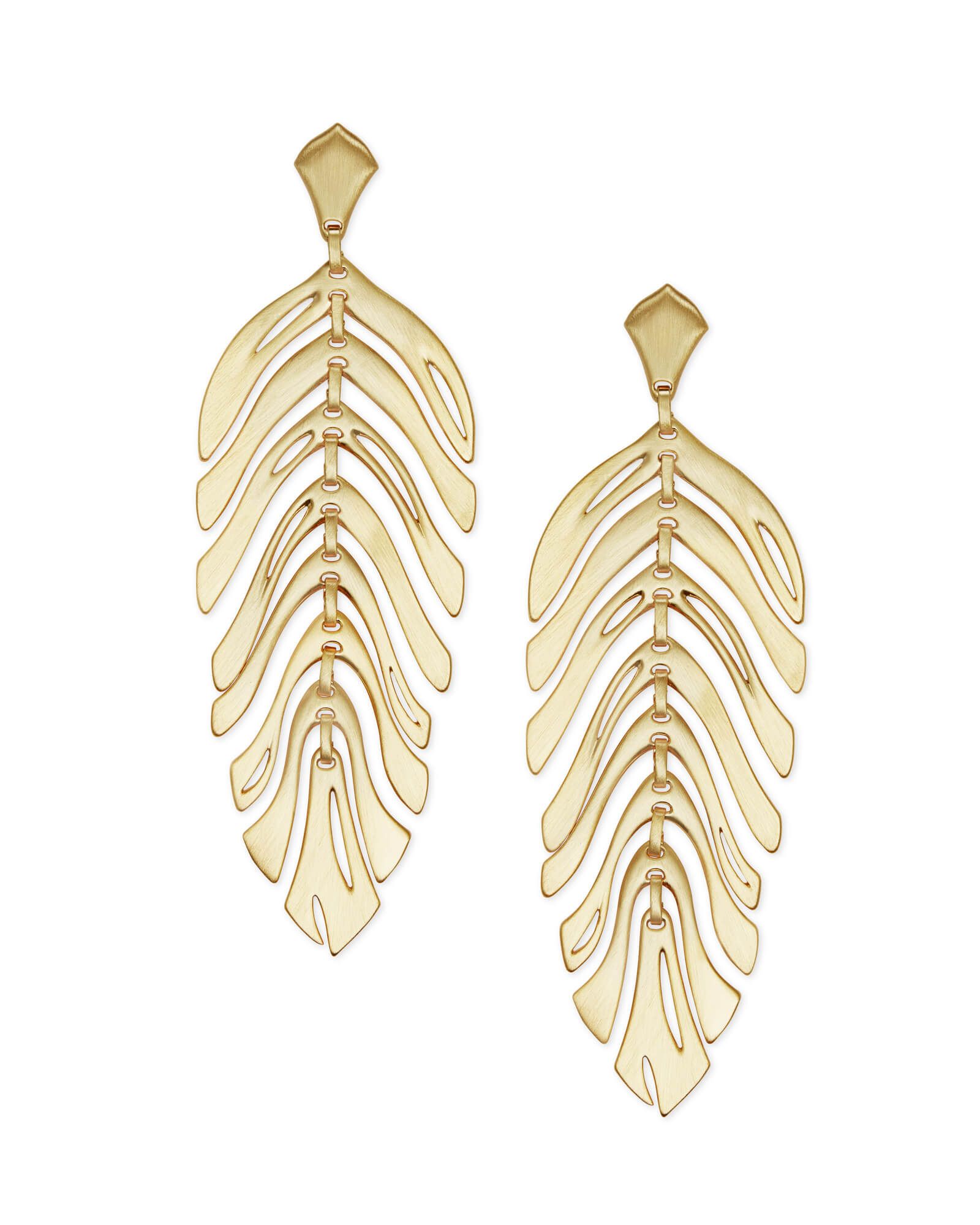 Lotus Statement Earrings in Gold | Kendra Scott