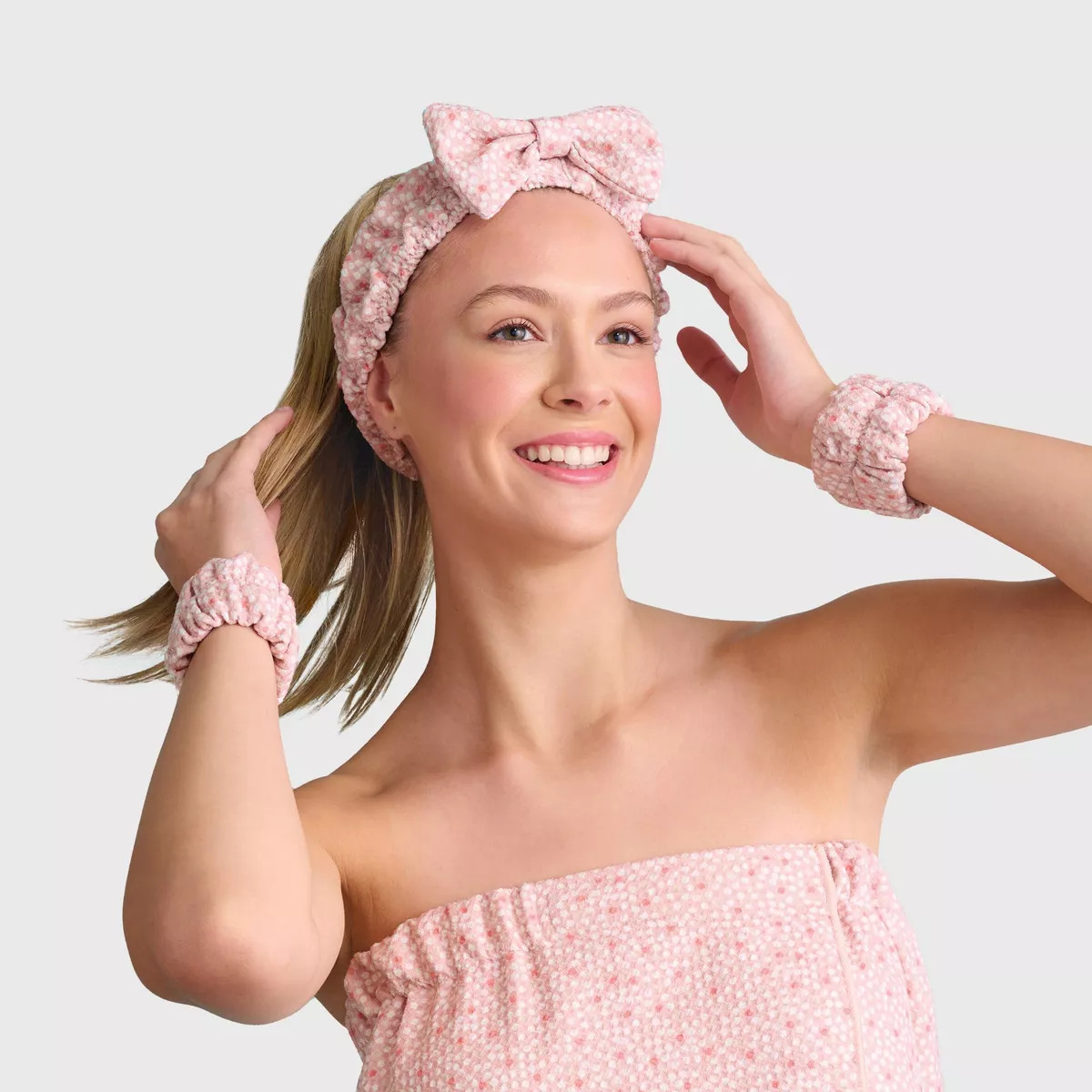 3pc Spa Headband and Wrist Scrunchie Set - Room Essentials™ | Target