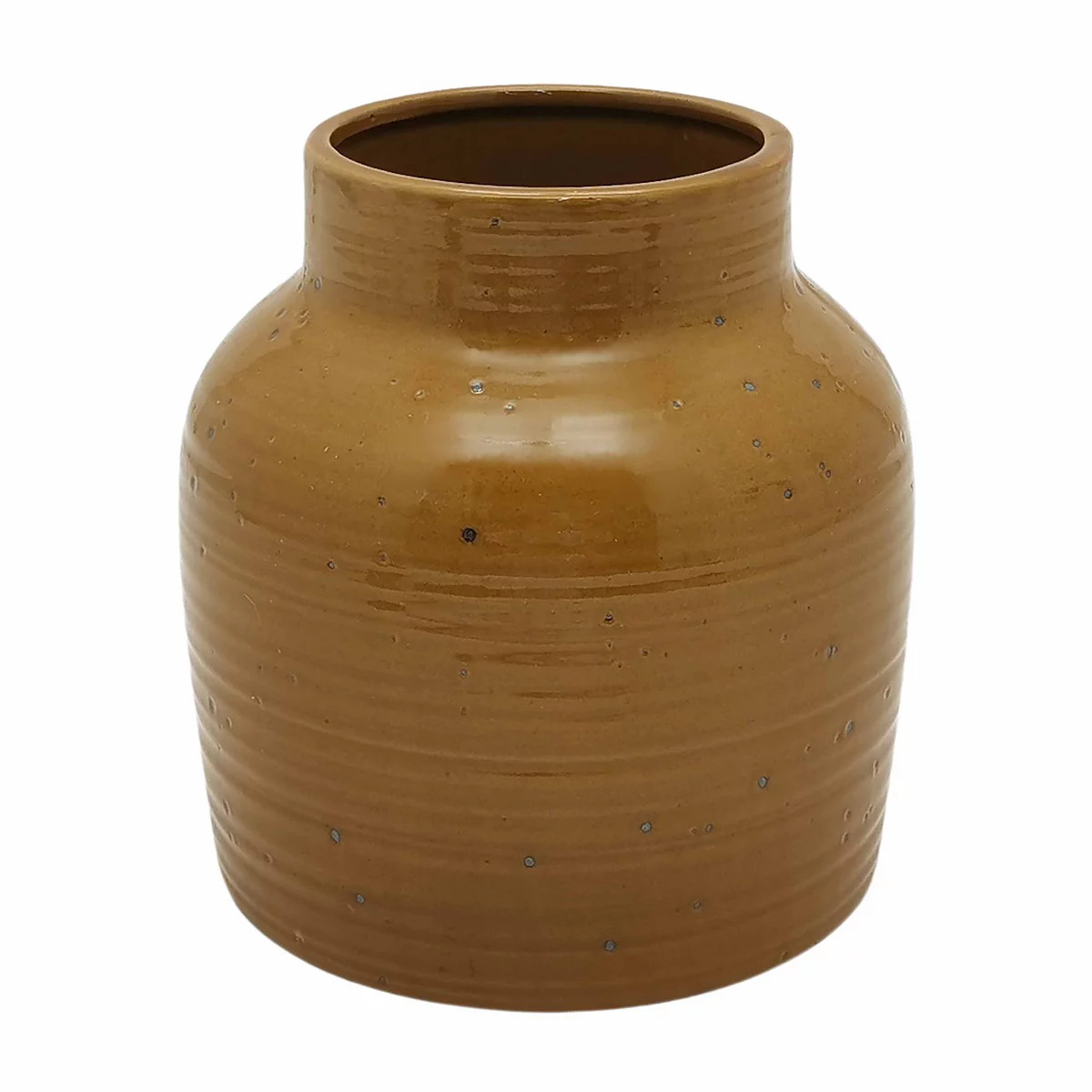 Mustard Textured Small Ceramic Vase Table Decor | Kohl's