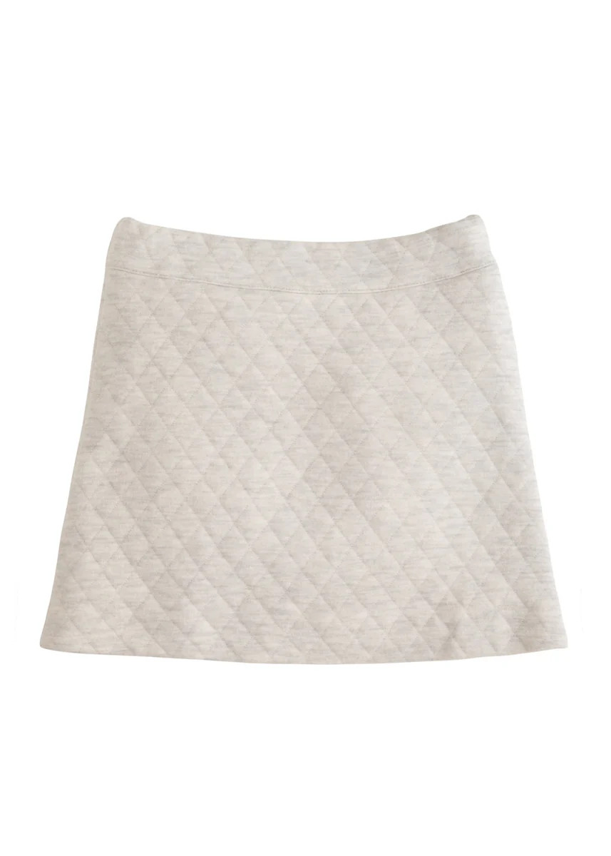 Quilted Mini Skirt - Grey | BISBY Kids