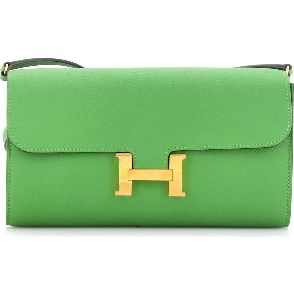 Pre-Owned Hermes Constance To Go Wallet Epsom in Yellow at Nordstrom, Size X-Small | Nordstrom