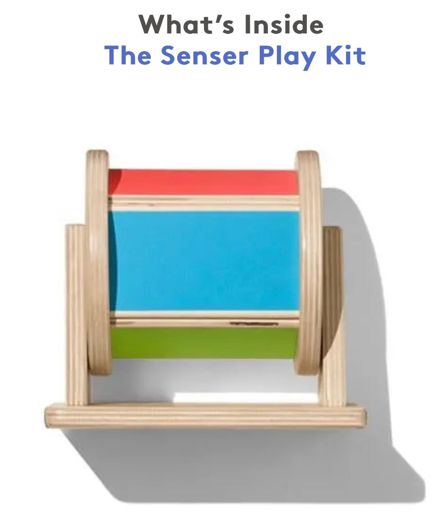 The Senser Play Kit for months 5-6! Pictured us the Spinning rainbow  🌈 

Perfect for practicing fine motor skills and reaching with both hands at once

#LTKfamily #LTKkids #LTKbaby