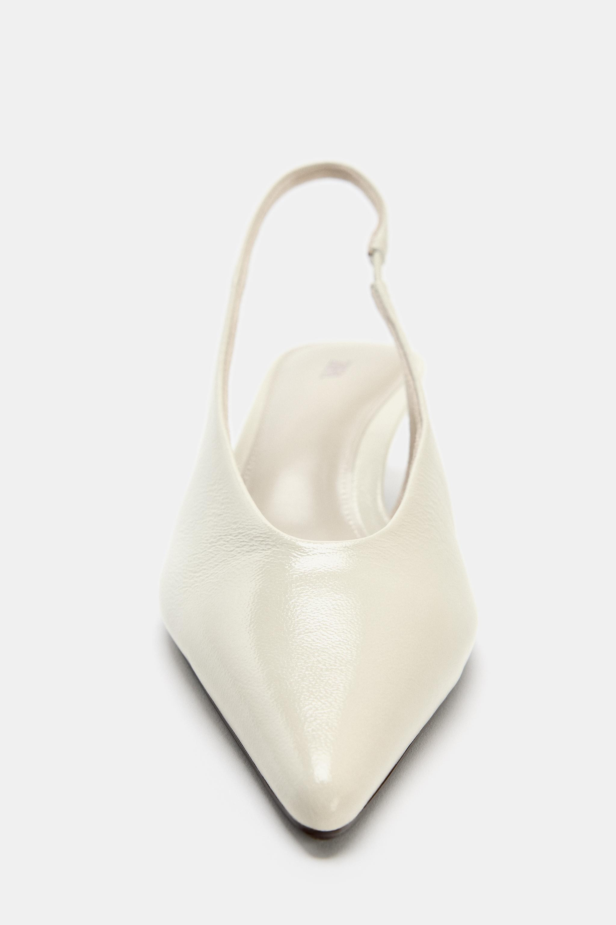 LEATHER KITTEN-HEEL SHOES | Zara AU