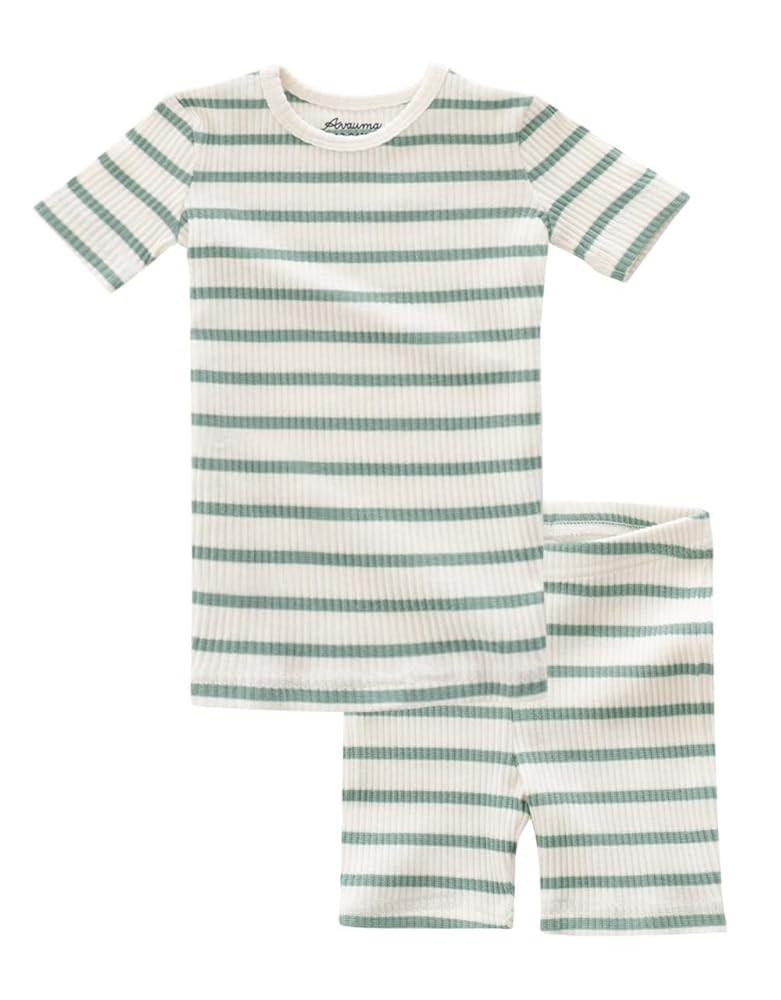 AVAUMA Baby Boys Girls Pajama Set 6M-7T Kids Cute Toddler Snug fit Pjs Cotton Sleepwear | Amazon (US)