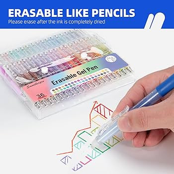 SMOOTHERPRO Erasable Gel Pens, 36 Colors Retractable Erasable Pens, Fine Point 0.7mm, Vibrant Col... | Amazon (US)