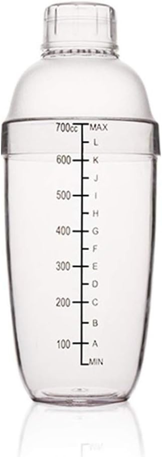 FEOOWV Plastic Cocktail Shaker, Hand Drink Mixer Boba Tea Shaker Cup with Scales,Bar Tool Transpa... | Amazon (US)