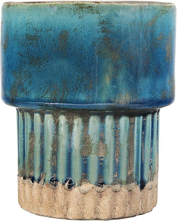 Bloomingville AH0913 Flower Pots, Blue | Amazon (US)