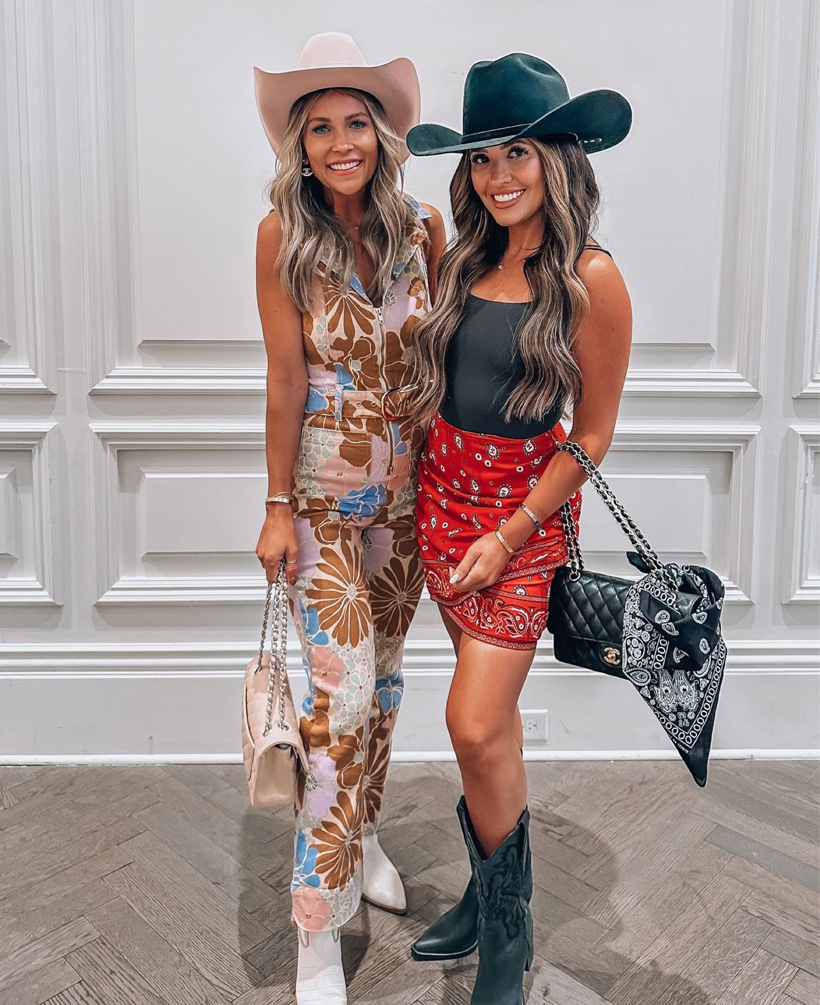 Western night at #ltkcon - bandana skirt and skims bodysuit. Jeffrey Campbell cowboy boots, cowboy hat 

Size Xs in top and skirt 

#LTKsalealert #LTKunder100 #LTKunder50