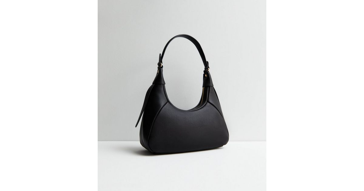 Black Leather-Look Mini Shoulder Bag
						
						Add to Saved Items
						Remove from Saved Item... | New Look (UK)