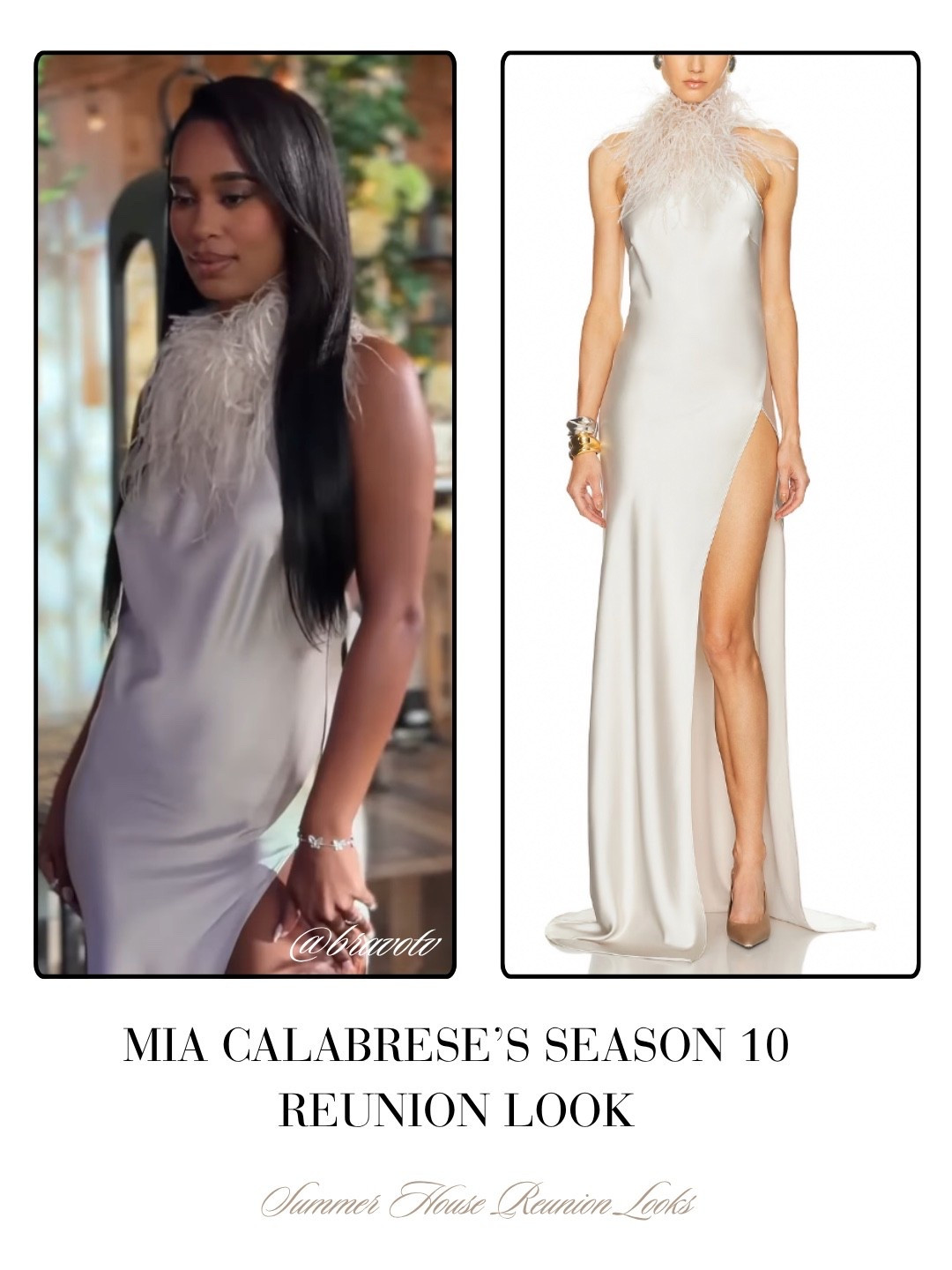 Mia Calabrese’s Season 10 Reunion Look 📸 = @bravotv