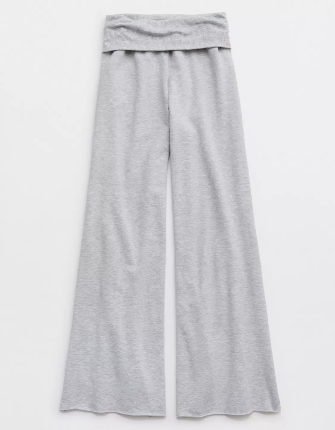 OFFLINE By Aerie OTT Fleece Super Wide Leg Foldover Pant | Aerie