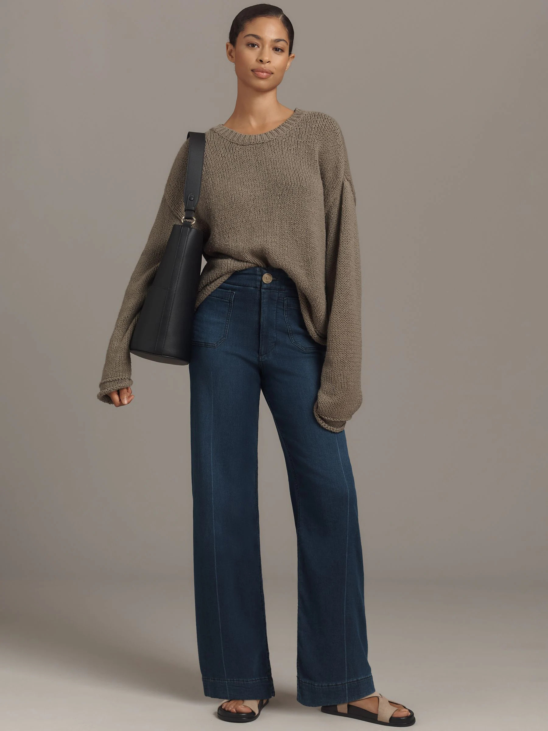 Anthropologie Anthropologie Blue Maeve The Colette Full-Length Wide-Leg Jeans | Next US