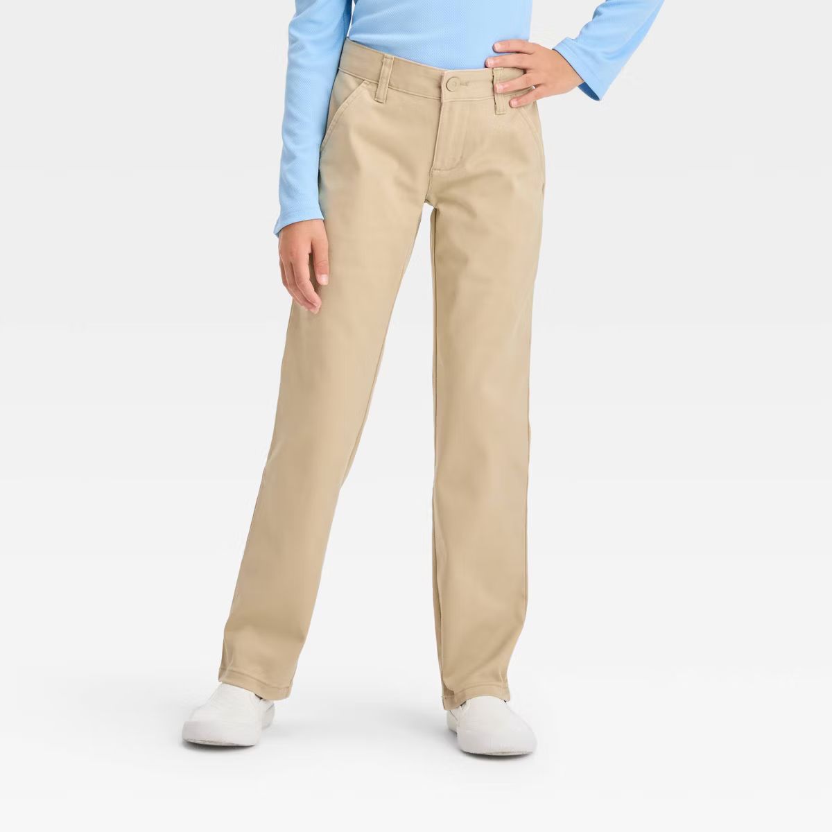 Girls' Straight Fit Uniform Pants - Cat & Jack™ | Target