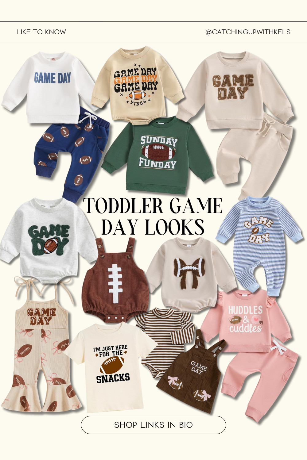 Tiny fans, big style! These toddler game day fits are the cutest way to cheer on your team! 

 #LTKSeasonal #LTKBaby #LTKKids