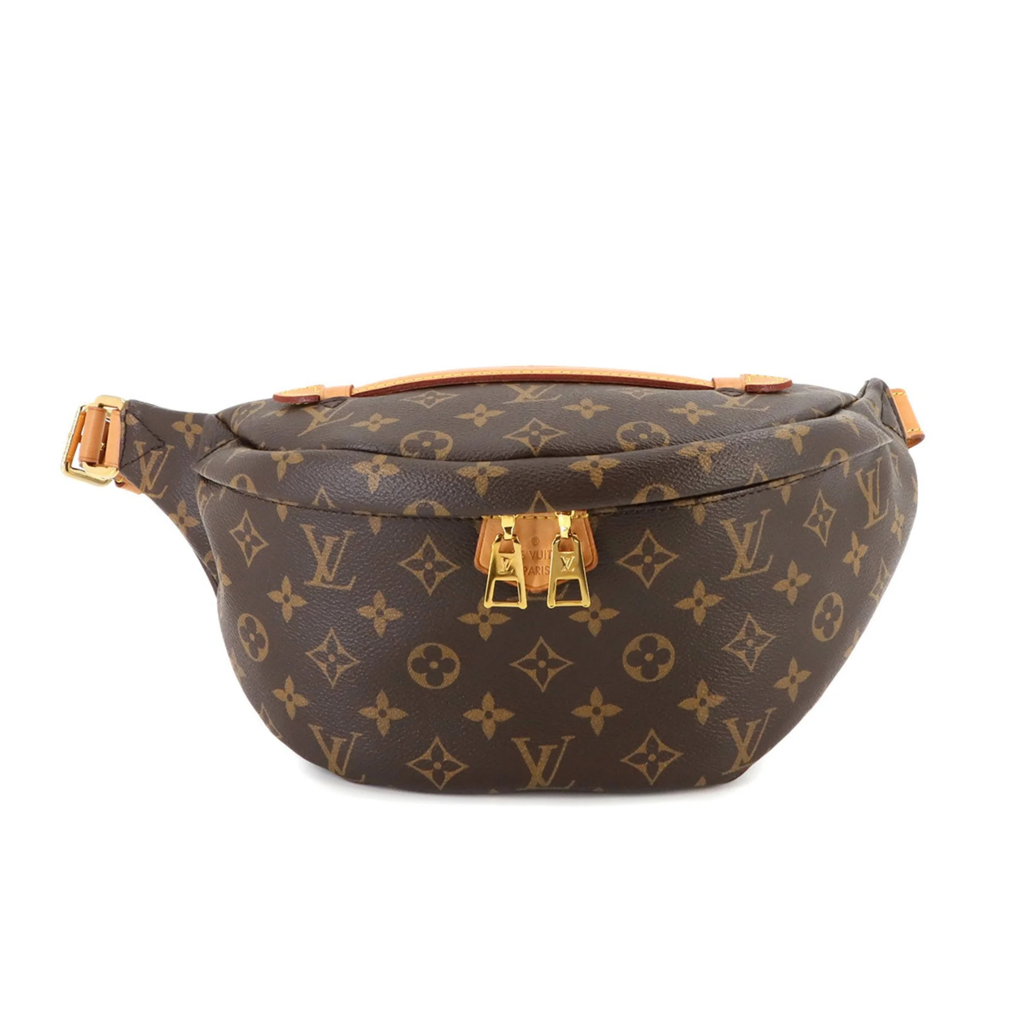 Pre-Owned Louis Vuitton LOUIS VUITTON Monogram Bumbag Body Bag Brown M43644 RFID Gold Hardware (L... | Walmart (US)