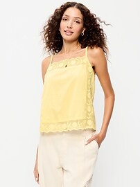 Scalloped-Hem Tank Top | Old Navy (US)